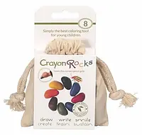 Crayon Rocks, восковые мелки в хлопковом мешочке, 8 цветов