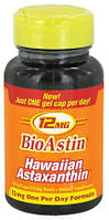 Nutrex Hawaii, BioAstin, Гавайский астаксантин, 12 мг, 50 гелевых капсул