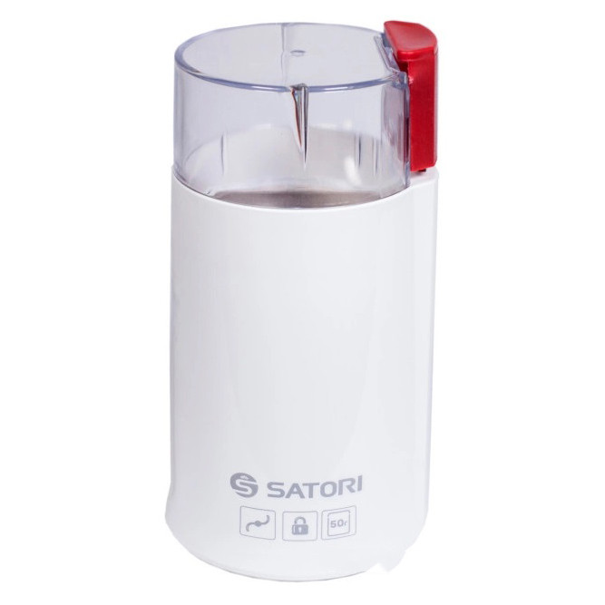 Апарат для подрібнення кави SATORI SG-1802-RD, Універсальна побутова кавомолка, HN-893 Кава молка