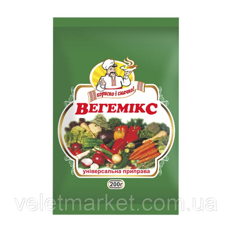Приправа універсальна з овочів Огородник Вегемікс 200 г (4820079242004)