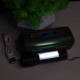🌟Потужний ручний ліхтарик з акумулятором 2 в 1 в футлярі, фото 2