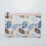 Косметички набір 3в1 силікон і шкірозамінник колір пудра, фото 5