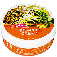 Поживний крем для обличчя, шиї та тіла з екстрактом та ароматом ананасу Banna Pineapple cream