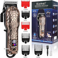 Машинка для стриження волосся й бороди акумуляторна бездротова Kemei LFJ KM-2616 (24)