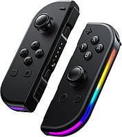 Контроллеры Rotacess для Nintendo Switch, замена контроллера Switch со светодиодной подсветкой RGB,