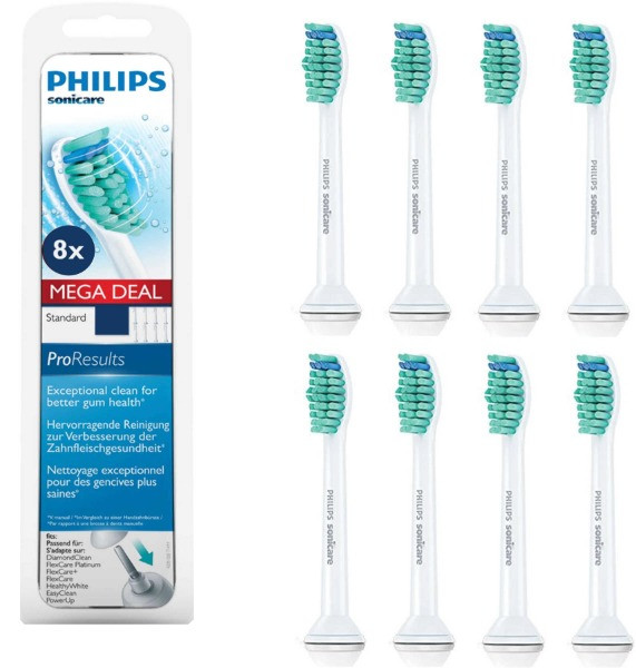 Насадки для зубної щітки Philips Sonicare ProResults (8шт.) HX6018/07
