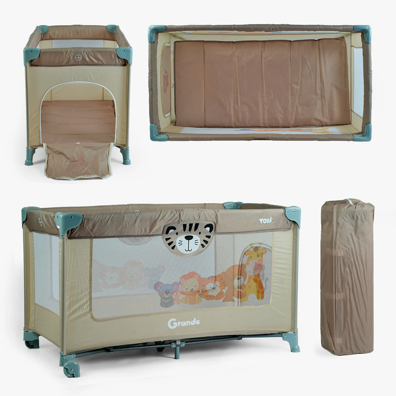 Ліжко-манеж Toti, Beige T-07710