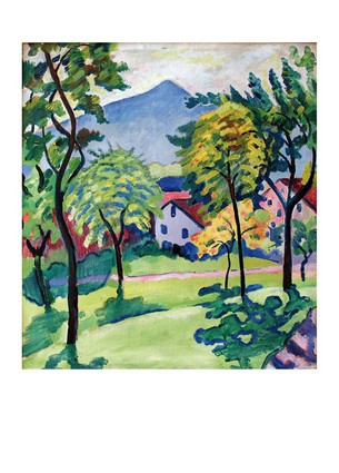 Листівка August Macke - Tegernsee Landscape, 1910, фото 1