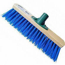 Щітка вулична промислова термопластик VIROK : 600 х 75 мм Синя (універсальна різьба+ребра жостк)