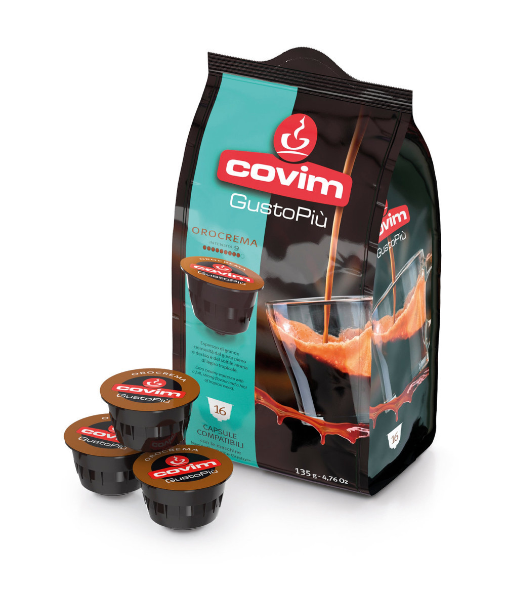 Кава в капсулах Covim Dolce Gusto Oro Crema 16 шт Італія збалансований смак Дольче Густо