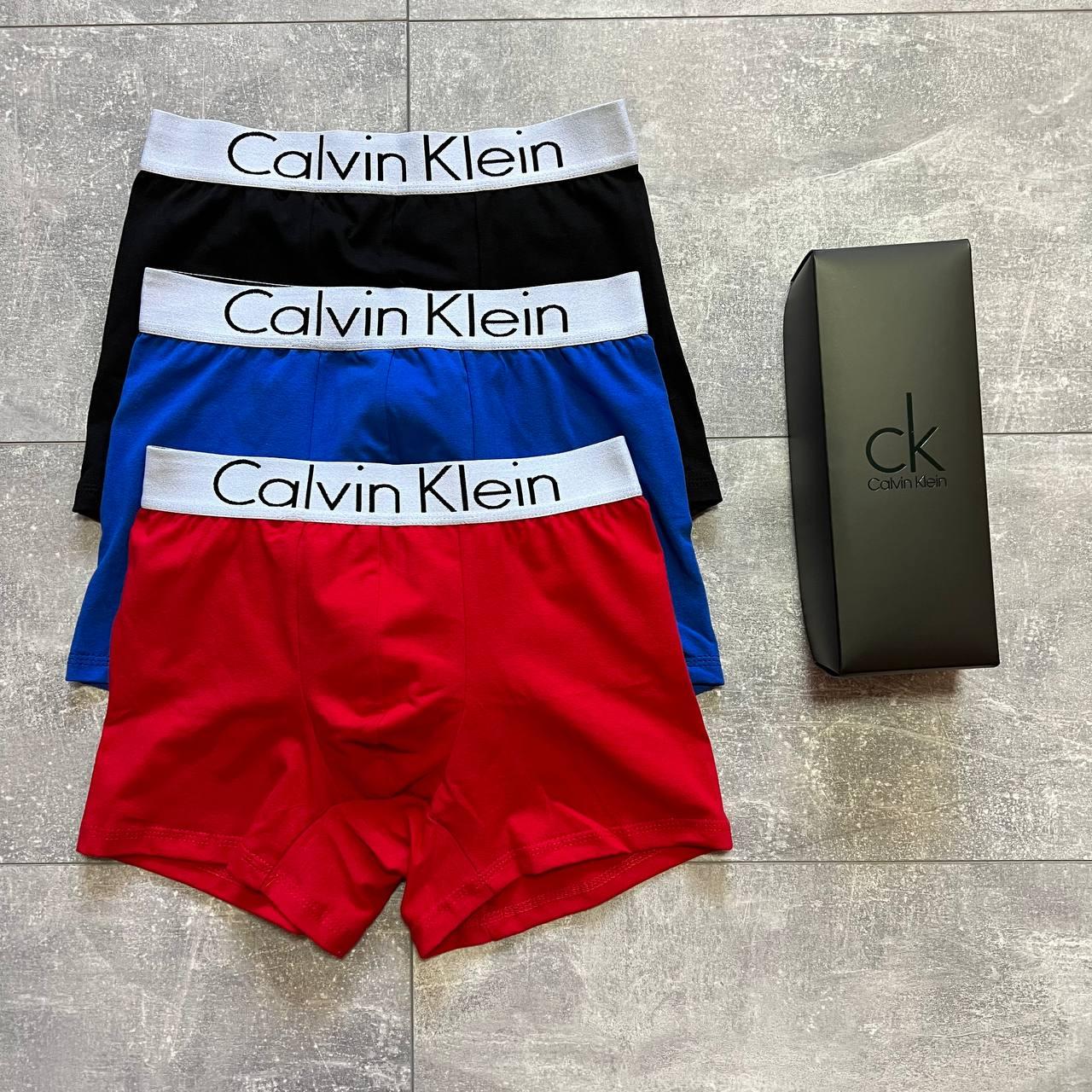 Чоловічі труси Calvin Klein 3 шт Боксери Кельвін Кляйн Подарунковий набір