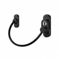 Замок-блокувальник відкриття стулки з ключем та кабелем чорний Penkid Safety Lock, арт. PSL 9005