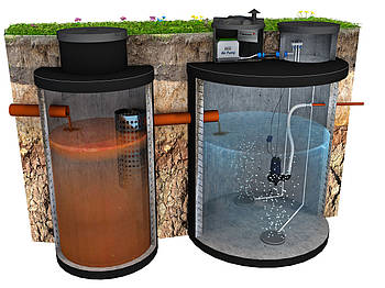 Біо септик "ОСК-3,0" з гідробетону 11 м3 для 15 - 16 чол