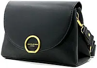Женская городская черная сумка-клатч через плече David Jones повседневная черная сумка кросс-боди эко-кожа