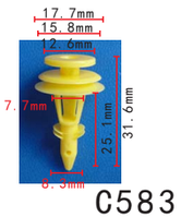 Крепление карты двери/молдинги Chrysler, Dodge, Jeep (6502991, 15505)