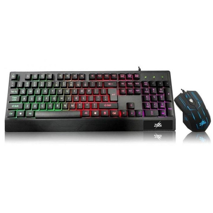 Клавіатура+мишка UKC з LED підсвічуванням від USB M-710, клавіатура ігрова з підсвічуванням RN-446 та мишкою, фото 1