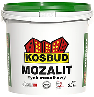 Kosbud Mozalit штукатурка мозаїчна для фасада та інтер'єра модель TM товщина зерна від 0,8 до 1,2мм відро 25 кг