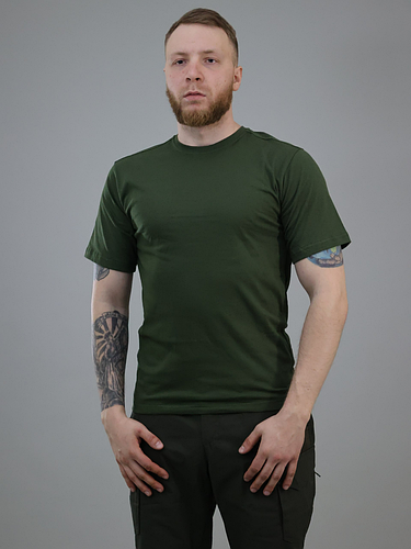Футболка хб Олива (ID#1112149513), ціна: 220 ₴, купити на Prom.ua
