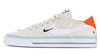 Мужские кроссовки Nike Court Legacy Swoosh Light Bone Orange White