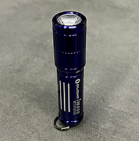 Фонарь-брелок Olight I3E EOS Regal blue, 90 лм, 19 г, IPX8, батарея ААА, Синий, легкий ручной фонарик брелок