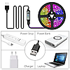 Світлодіодна стрічка USB RGB 300 LED 3 м з пультом на 16 кольорів, фото 2