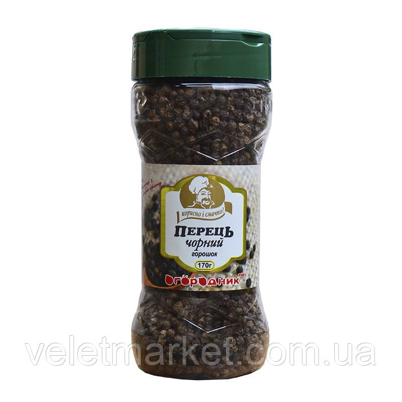 Перець чорний Огородник горошок 170 г (4820079242905)