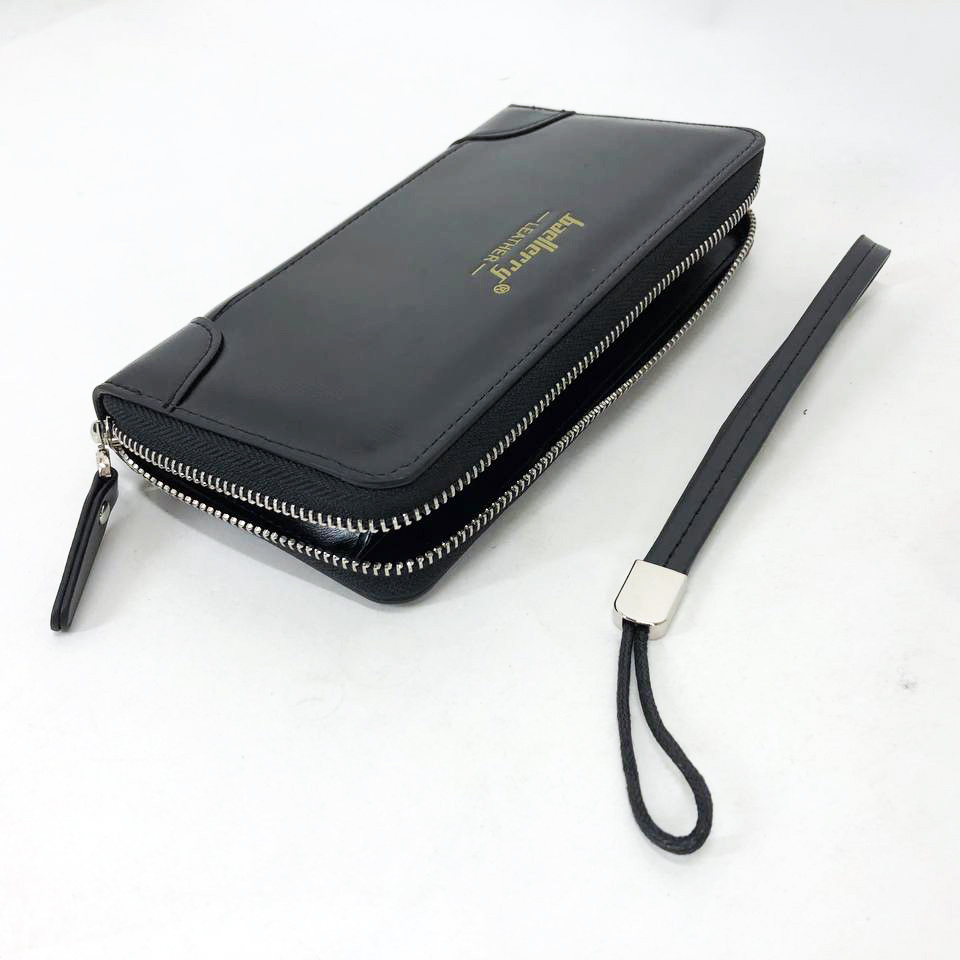 Портмане з натуральної шкіри Baellerry leather black, Чоловічий гаманець тренд, Гарної AD-385 якості гаманець