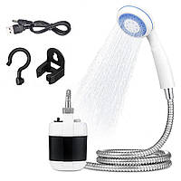Похідний душ з насосом на акумуляторі Gotel Q16H / Туристичний душ з помпою / Переносний портативний душ