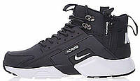 Мужские кроссовки ACRONYM x Nike Air Huarache City Mid Black White