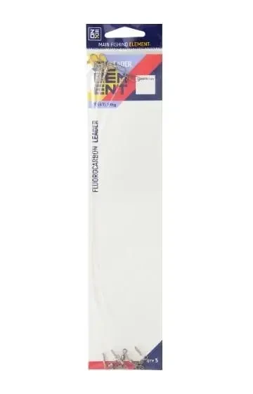 Повідець флюорокарбон ZEOX 25см 0.50мм 12кг(5шт)