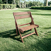 Крісло Стілець зі Спинкою Розкладне Натуральне Дерево Вільха Власне виробництво