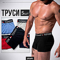 Набор мужских трусов Томми боксеры, хлопок XL Tommy Hilfiger, комплект 5 шт.