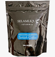 Турецкий кофе мелкомолотый Selamlique 500 г, кофе для турки средней обжарки, без добавок Не медли покупай!