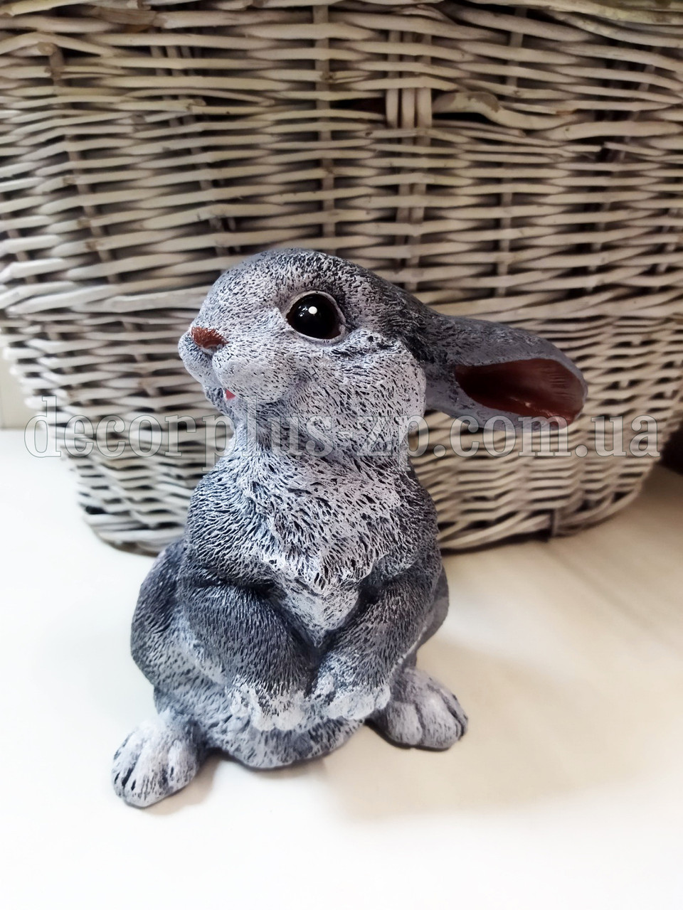 Фігура декоративна "Зайчик сіренький" 17 * 15см., фото 1