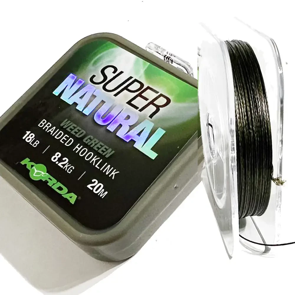 Поводковый материал корда, поводковый материал Korda Super Natural 18lb Green - фото 1 - id-p2150913817