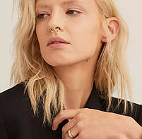 Септум обманка пірсинг в рожевий золото носа. Фейк носових кільця на магніті. Кліпси в ніс медичної сталі, фото 9