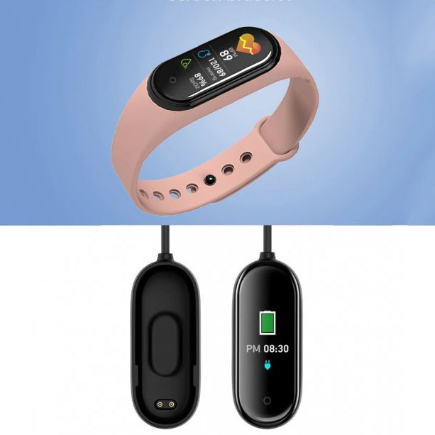 Смарт браслет M5 Smart Bracelet Фітнес трекер Watch Bluetooth. HD-736 Колір рожевий