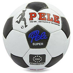 М'яч футбольний №5 PU ламін. PELE FB-0174 (№5, 5 сл., зшитий вручну)
