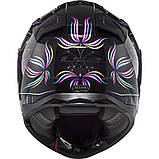 Мотошолом LS2 FF811 Vector II Tropical Black White, фото 3