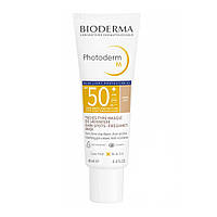 Биодерма Фотодерм М Крем-гель солнцезащитный SPF 50+ Светлый оттенок Bioderma Photoderm М SPF 50+ claire, 40мл