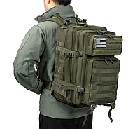 Тактический рюкзак Олива 45 л, рюкзак для военных, прочный рюкзак, рюкзак военный DRIM