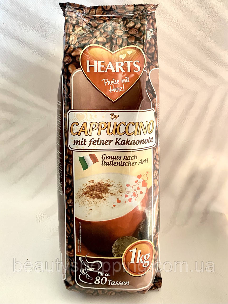 Hearts Capuccino mit feiner Kakaonote капучино шоколадний смак 1kg Німеччина