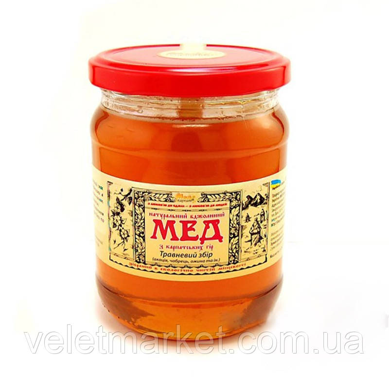 Мед Травневий збір Мед Карпат 600г (4820199250187)