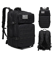Тактический рюкзак Черный 45 л, рюкзак для военных, прочный рюкзак, рюкзак военный BIMA