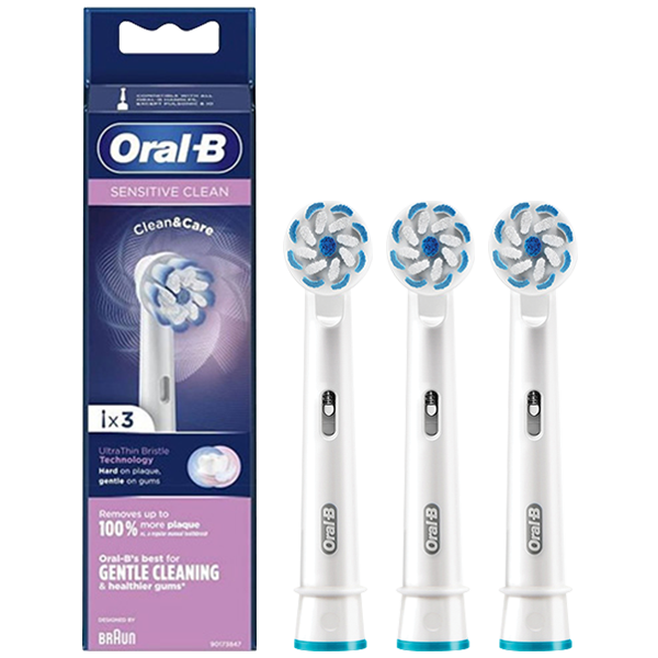 Насадки на зубні щітки Oral-B EB60 Sensitive Clean (3 шт.)