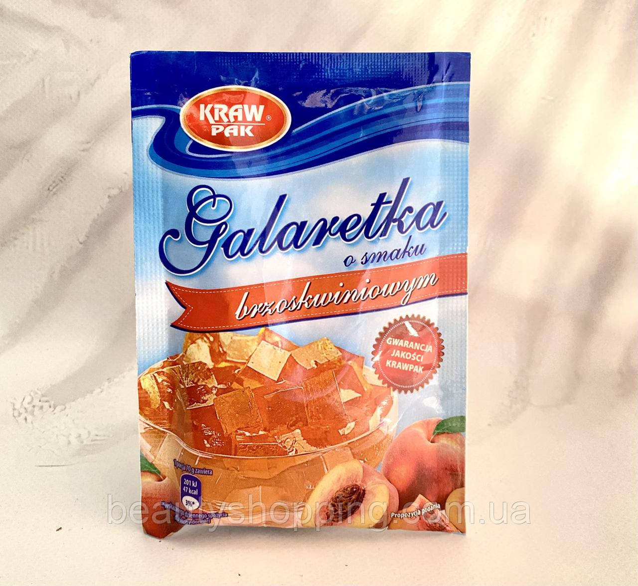 Galaretka Желе персиковий смак 70 г Kraw Pak Польща