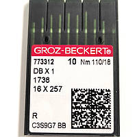 Иглы для промышленных швейных машин Groz-Beckert DBx1, R, №110/18 (6768)