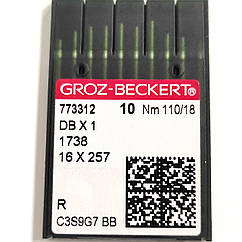 Голки для промислових швейних машин Groz-Beckert DBx1, R, №110/18 (6768)