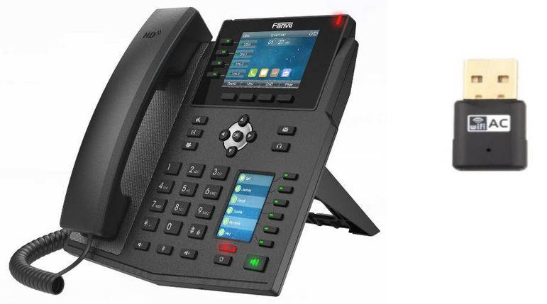 IP-телефон з Wi-Fi адаптером Fanvil X5U + WF20, фото 1