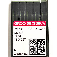 Голки для промислових швейних машин Groz-Beckert DBx1, R, №90/14 (6766)